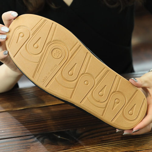 春秋家居皮拖鞋女情侣家居室内防滑地板家用软底四季包头凉拖鞋 - 图2