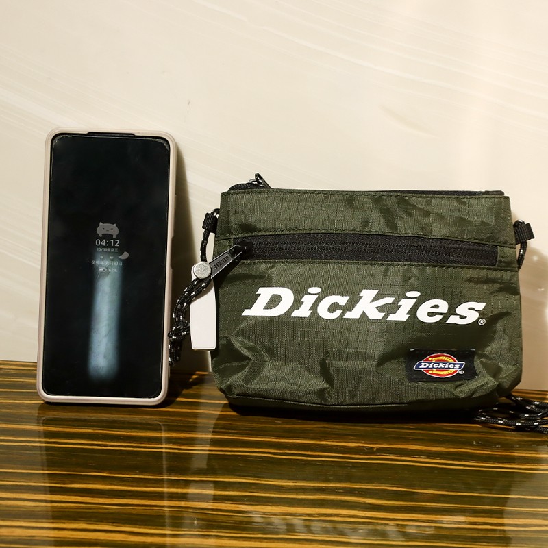 Dickies迷你工装风女斜挎包 logo印花手机卡片钥匙小包百搭潮流-图0