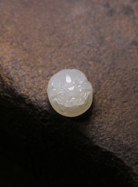 籽料玉德堂貔貅戒面新疆和田玉