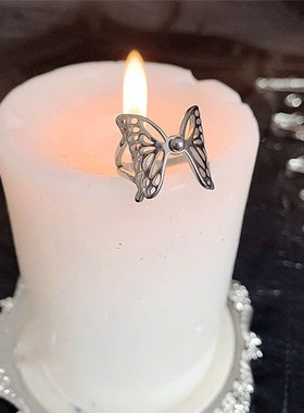 Original wind hollow butterfly female The index finger ring