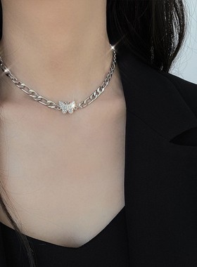 吊坠项链时尚锁骨链蝴蝶韩系