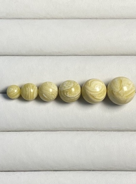 热销爆款非天然琥珀蜜蜡虎皮纹妖孽圆珠散珠DIY文玩配饰