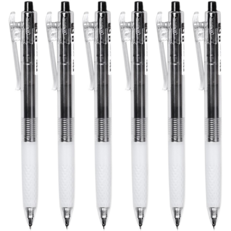 晨光大墨王速干AGPJ9001按动中性笔0.5笔芯大容量学生简约ST笔尖 - 图3