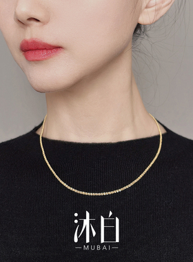 沐白MU高级感满天星925纯银项链