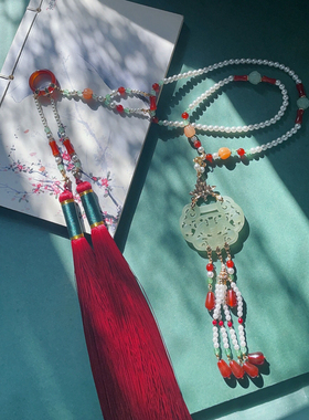 岫玉软璎珞背云女马面裙配饰婚礼