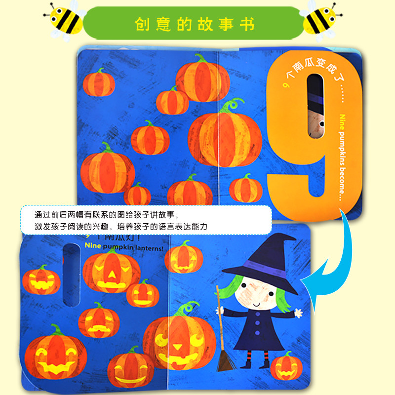 有趣的创意学习书神奇数字123神奇字母ABC组合婴幼儿启蒙认知书0-3岁婴儿卡片益智玩具书儿童立体书3d翻翻书小手撕不烂1-2岁宝宝书_虎窝淘
