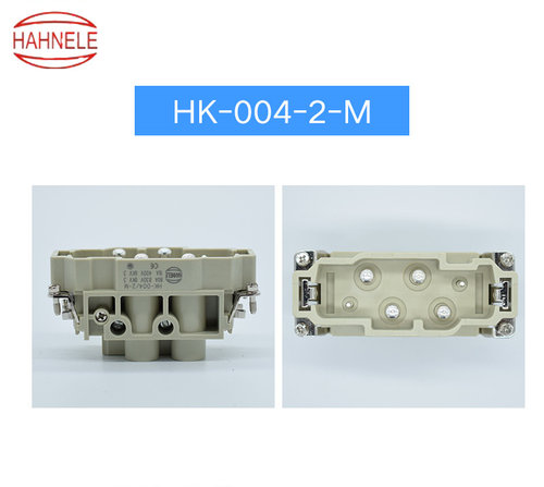 哈亭重载连接器 HK-004/2 80A4针+16A2针航空插座矩形插头热流道 - 图0