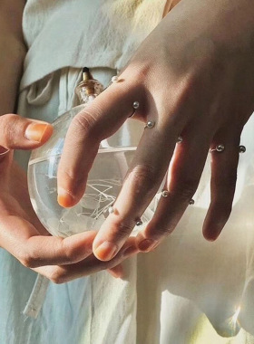 ins珍珠戒指时尚简约百搭气质