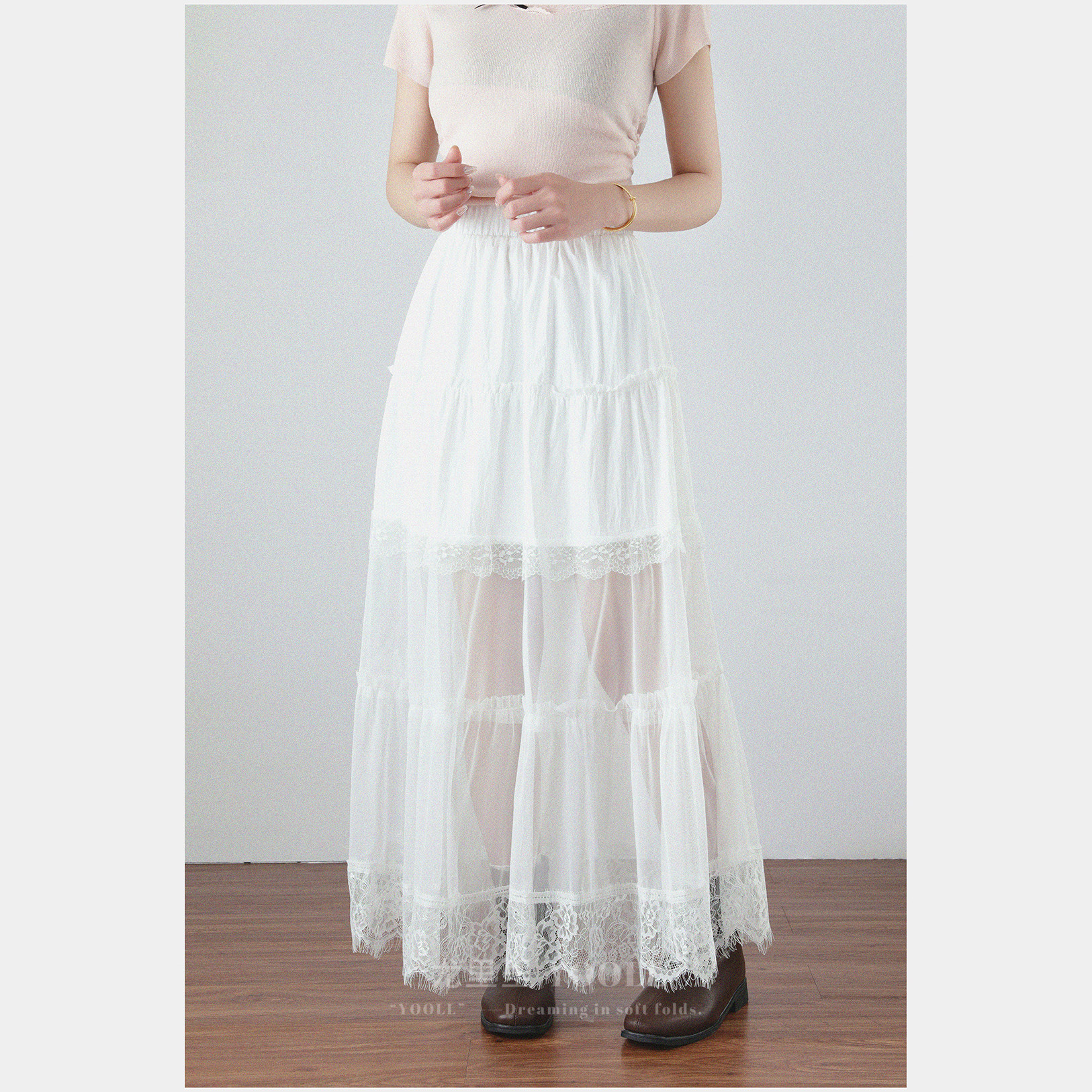 法式蕾丝花边蛋糕半身裙夏季新款大码胖MM高腰遮胯薄纱气质中长裙,淘宝优惠券,粉丝福利购,淘宝优惠卷