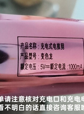适用迪秀变色龙理发器充电线油头雕刻发廊电推剪充电器5v双孔配件