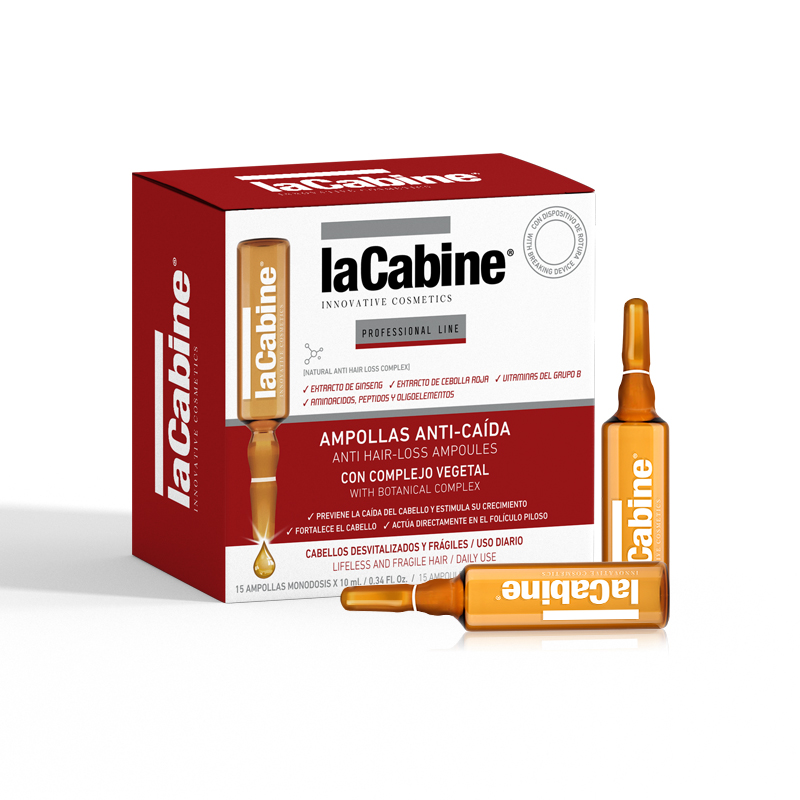 西班牙lacabine防脱精华安瓶增发生发密发男女防脱发掉发15*10ml