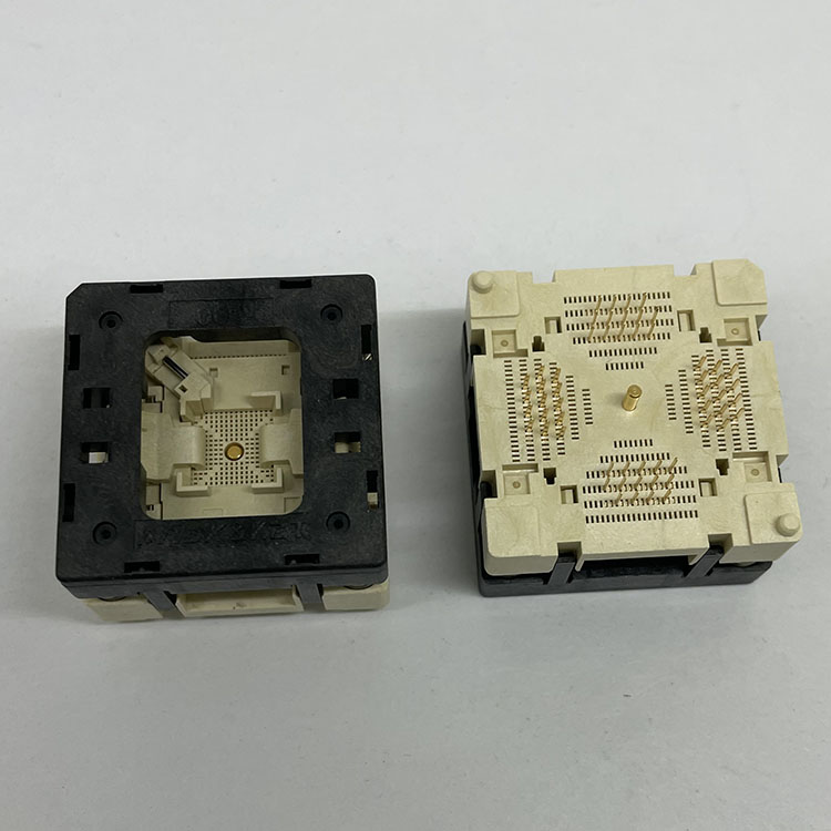 QFN56-0.4（7*7）测试座 老化座 IC SOCKET QFN56 7*7芯片烧录座 - 图0