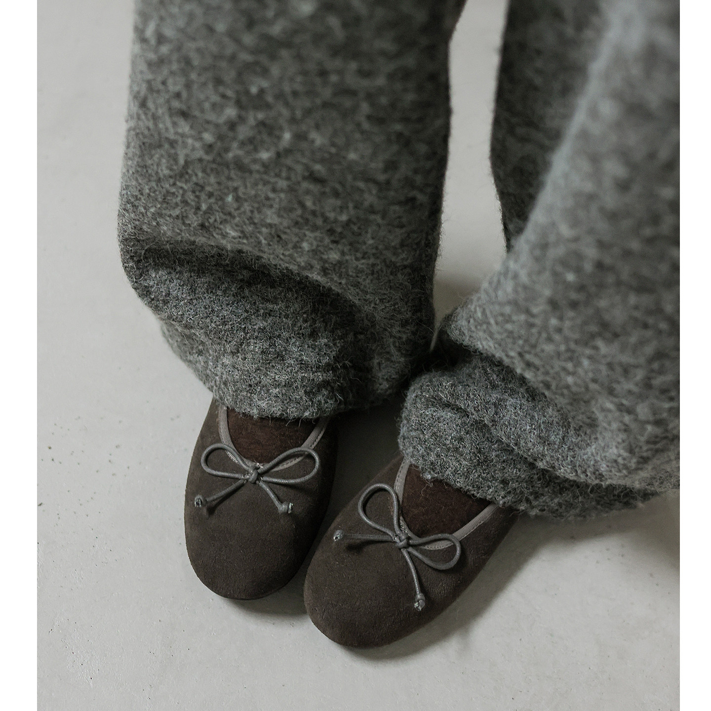 Kmeizu软舒适~加绒单鞋女春新款卷卷毛蛋卷芭蕾舞圆头真皮平底鞋,淘宝优惠券,粉丝福利购,淘宝优惠卷