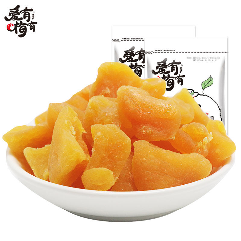 爱有梅有黄桃110g黄桃干散装水果干 爱有梅有桃干