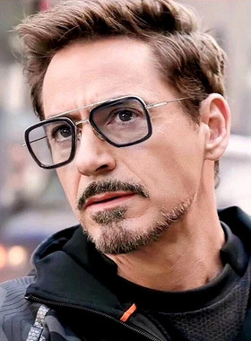 钢铁侠同款眼镜男潮方框太阳镜