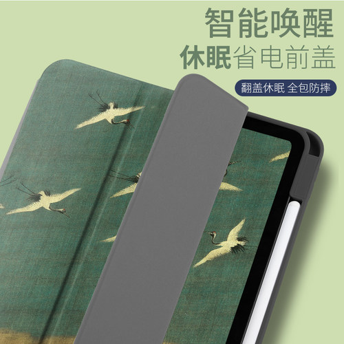 ipad2021保护套ipad9带笔槽air5全包2022ipadpro新款pro11寸10第九代mini6苹果平板壳air4防弯2020三折8防摔3 - 图2