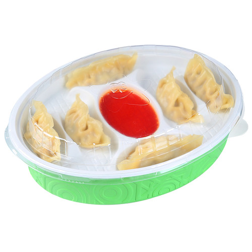 喜家德饺子打包盒饺子盒一次性商用外卖双层高档分隔水饺盒熟饺子 - 图3