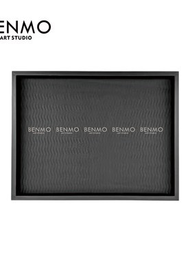 本墨 茶几装饰摆件高级感样板房接待区软装陈列组合氛围感简约风