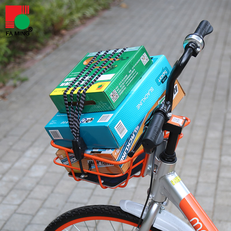 货物捆绑弹力绳四根一体松紧带自行车摩托车万能行李捆绑包塑钢钩 - 图1