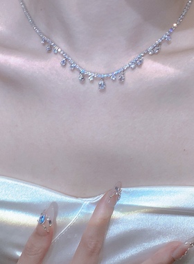「公主项链」闪锆项链颈链锁骨链女轻奢小众配饰吊坠choker气质