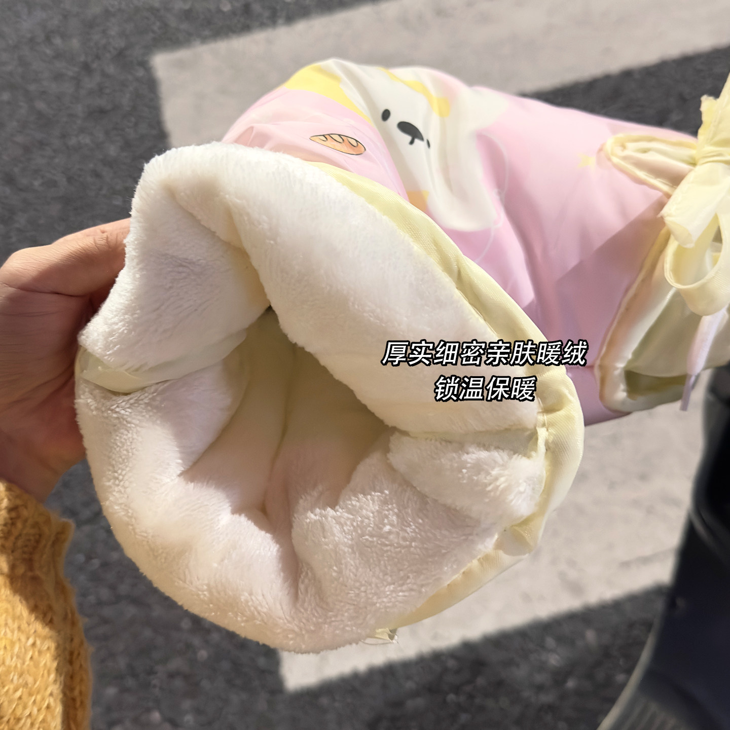 可爱小狗电动车手套加厚加绒保暖骑行2025新款御寒防风电瓶车手套,淘宝优惠券,粉丝福利购,淘宝优惠卷