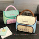 Macaron color large capacity cosmetic bag