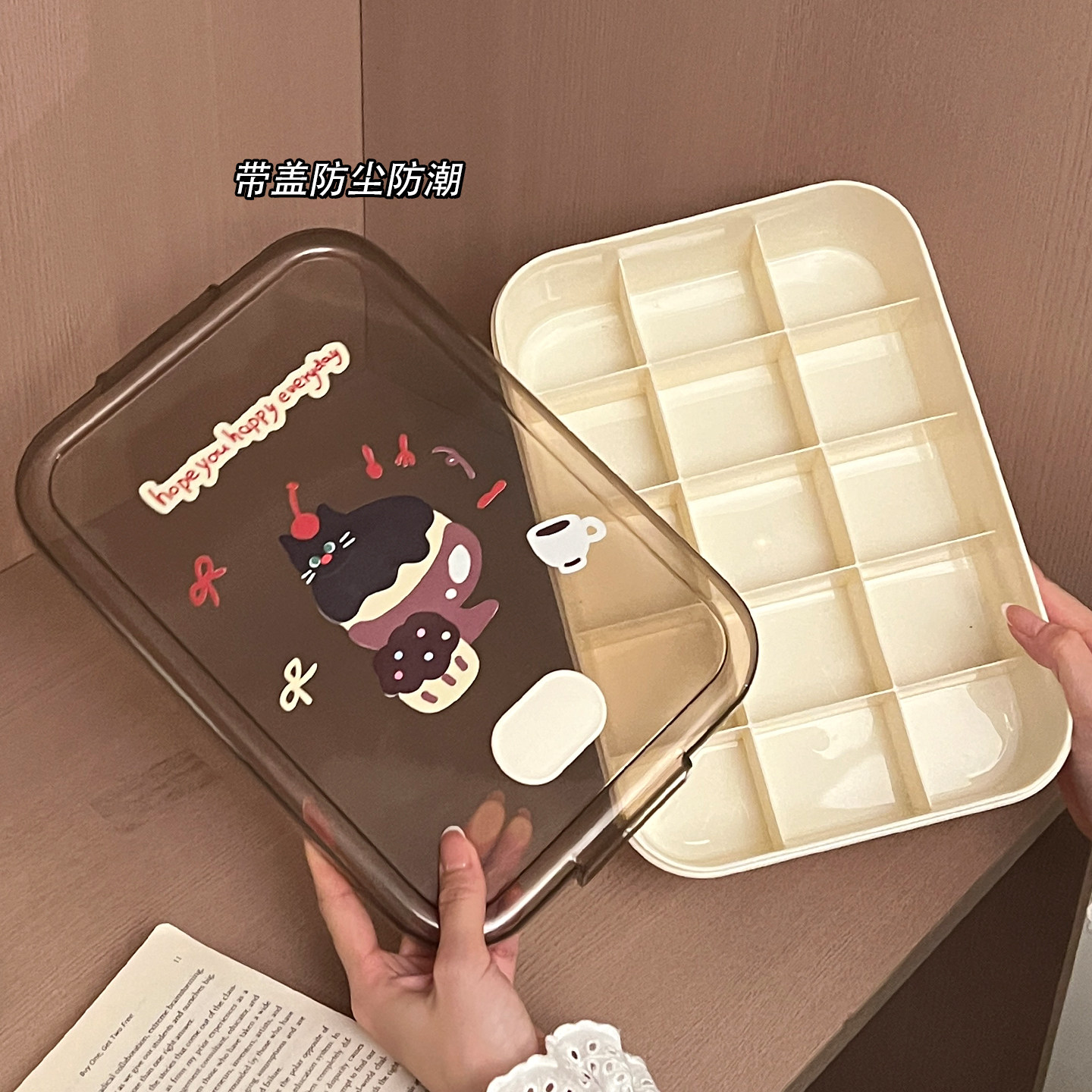 内衣盒贴身衣物收纳盒分格家用衣柜带盖防尘盒香薰内裤袜子整理盒,淘宝优惠券,粉丝福利购,淘宝优惠卷