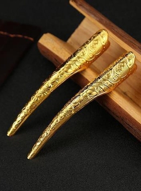 宫廷长指甲金色古代古风长指护甲指甲套妃子影视拍摄娘娘新娘套指