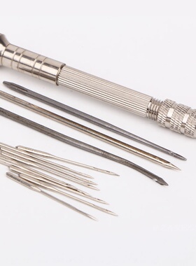 皮具皮革手缝器缝线机手工 DIY皮艺皮雕缝线工具箱包蜡线帆布锥针