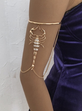 蝎子手臂环y2k千禧辣妹哥特亚比风生日写真拍照配饰手链