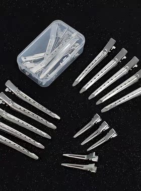 烫夹子分区定位夹美发纹理烫发夹男士烫发工具理发店用品钢夹