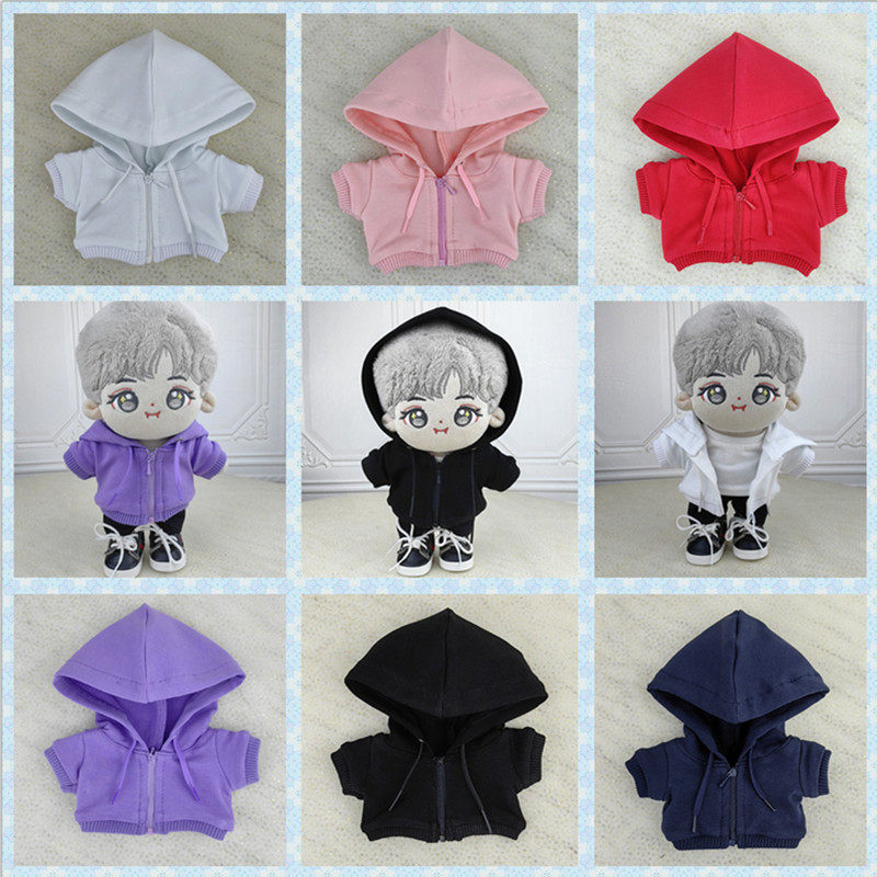 可定制娃衣10cm15cm20cm拉链连帽卫衣外套运动服套装棉花娃娃公仔,淘宝优惠券,粉丝福利购,淘宝优惠卷