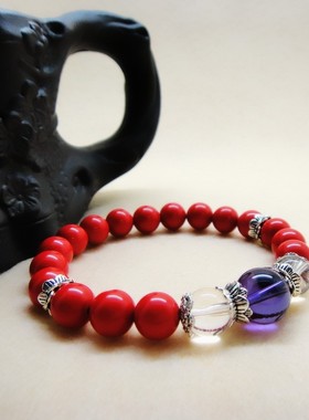 柏亦珠宝单圈朱砂手链