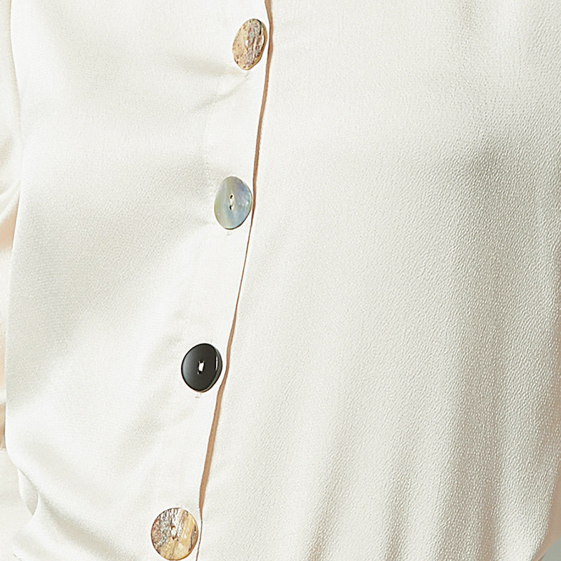 纯色百搭七分袖雪纺夏季2020 ol衬衫 沫加衬衫