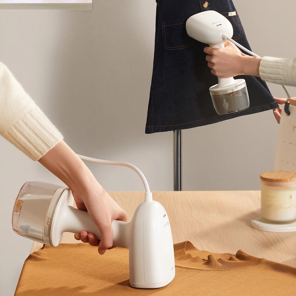 小熊手持蒸汽家用小型烫衣服挂烫机 小熊电器蒸汽刷/手持挂烫机