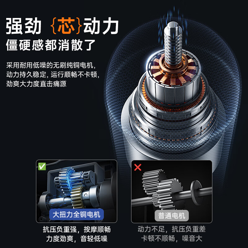 小熊肩颈按摩仪斜方肌按摩多功能肩颈腰部全身用无线便携七夕礼物