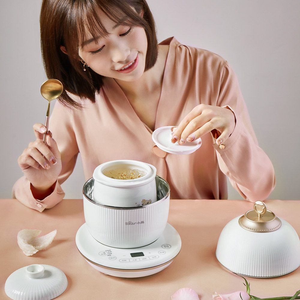 小熊燕窝迷你全自动家用小型电炖盅 小熊电器电炖/煮粥锅/文火炉
