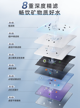 小熊超滤净水器杀菌除氯直饮厨房