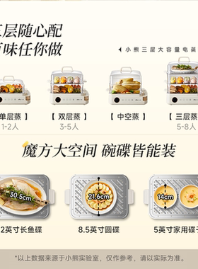 小熊24L电蒸锅外置水箱