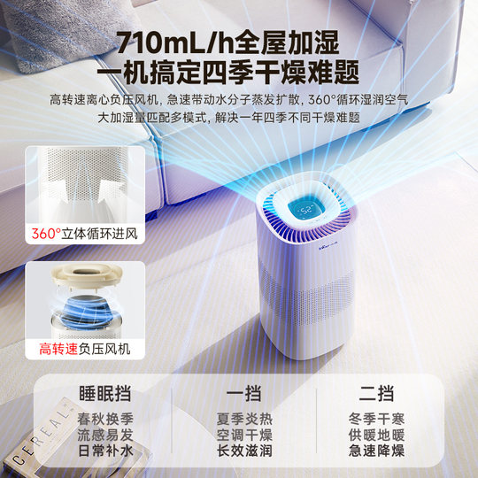 Bear mist-free sterilization and humidification