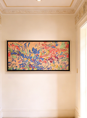 治愈系客厅装饰画绿植餐厅