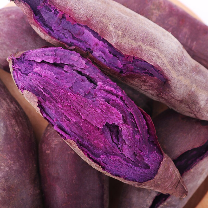 紫薯新鲜现挖迷你小紫薯地瓜紫芋头番薯山芋蜜薯500g-图1