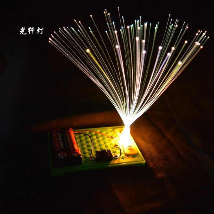 光纤灯满天星七彩变色 学生科学实验DIY科技小制作手工发明器材料 - 图1