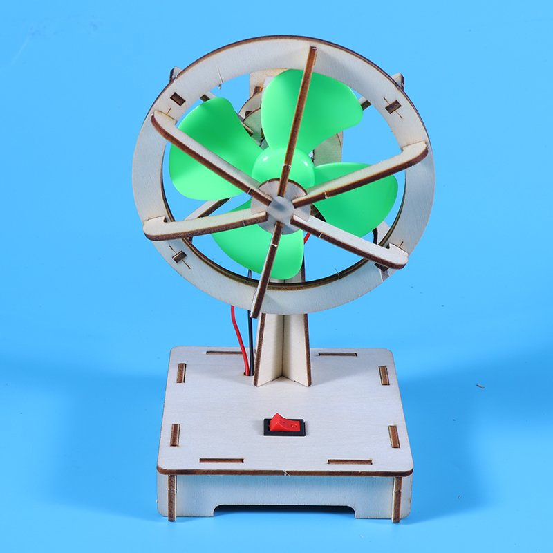 儿童科学实验教具四五六年级作品diy科技小制作摇头风扇手工材料 - 图0