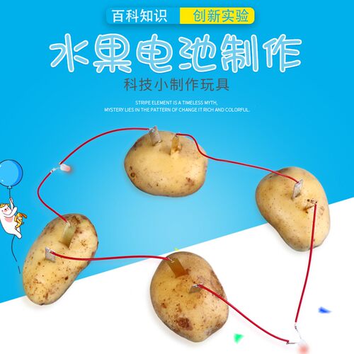 锌片铜片水果电池 发电科学实验材料电极组装科技小制作DIY器材 - 图0