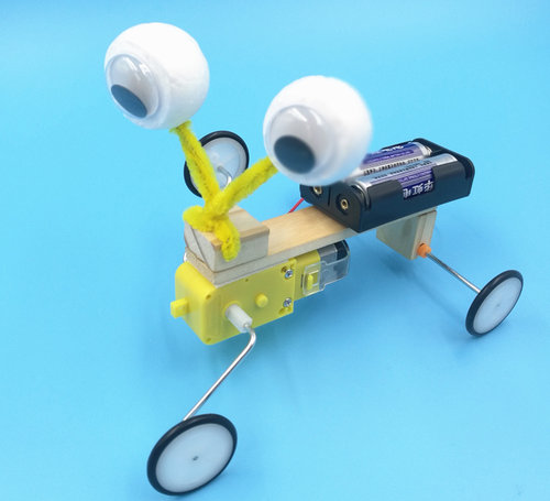 diy科技小制作小发明科学实验手工电动模型爬虫拼装机器人材料包 - 图2