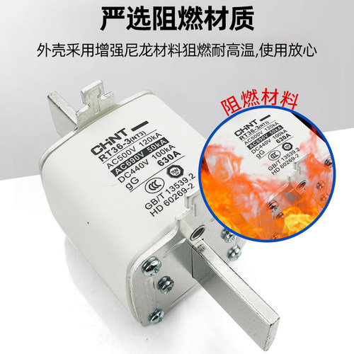 正泰陶瓷熔断器熔芯RT36-00(NT00)32A63A80A100A125A160A250A630A - 图1