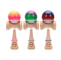 FRIDAY Lion Sword Bicolor Gradient Viscous Lacquer Beech Wood Professional Sword Jade Sword Ball Kendama