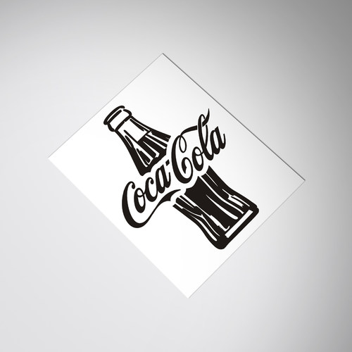 适用于cocacola decal sticker可口可乐标识车身玻璃JDM车贴纸-图0