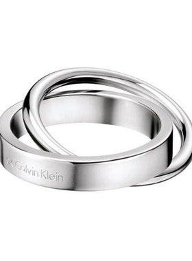 CalvinKlein女款精钢双环戒指